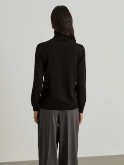 Camisola gola alta com lã