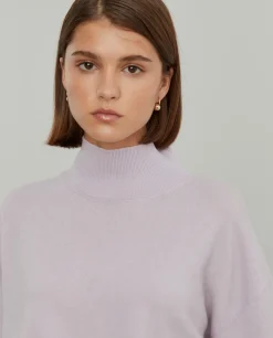 Camisola gola alta em lã