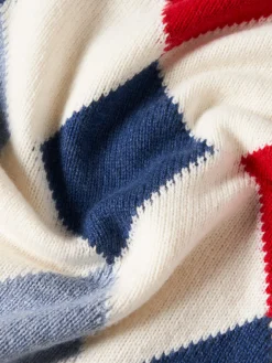 Camisola losangos com lã e algodão orgânico