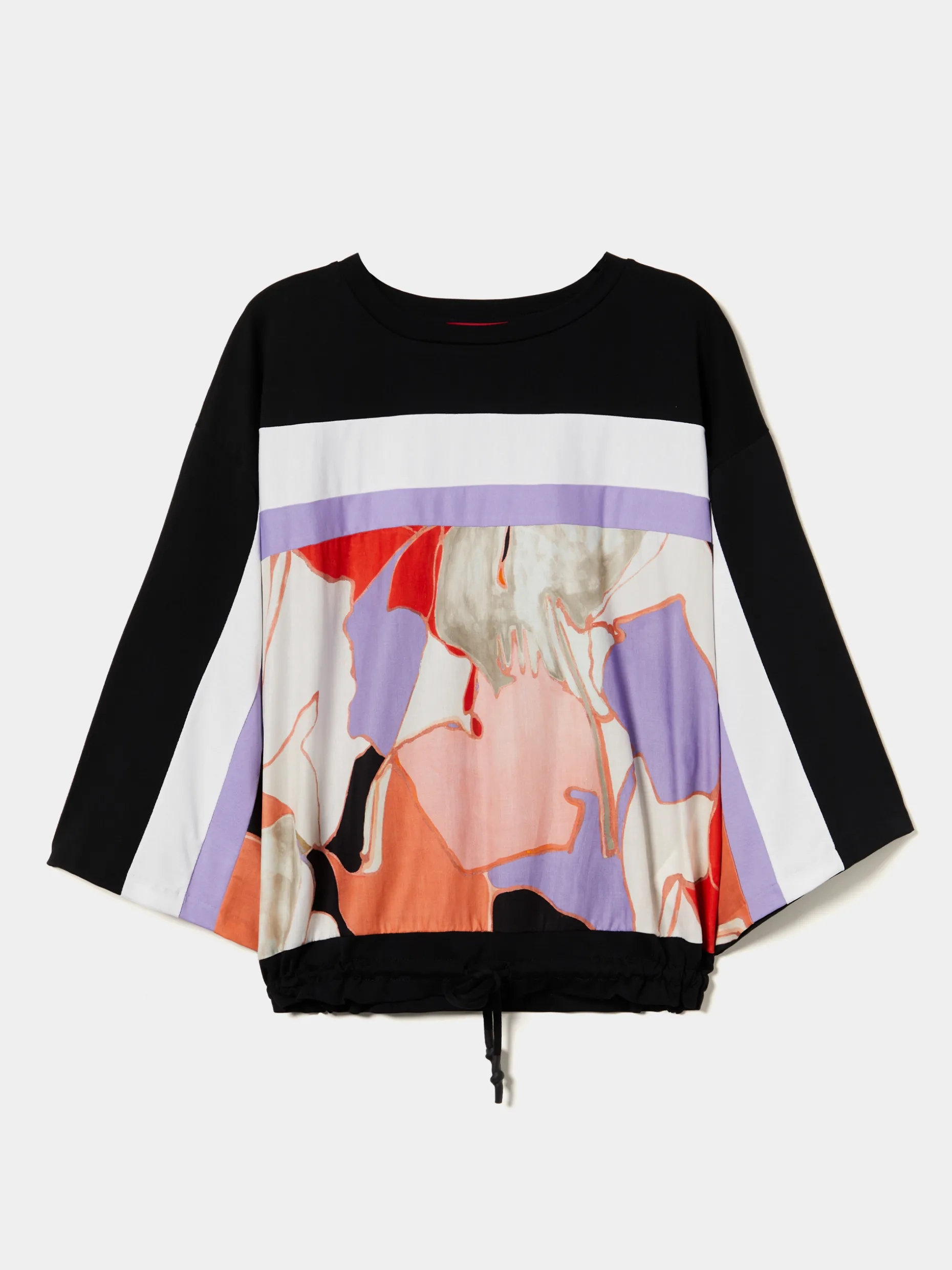 Camisola manga 3/4 com estampado