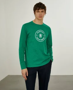 Camisola manga comprida com estampado