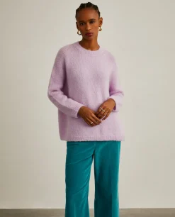 Camisola mistura de lã mohair