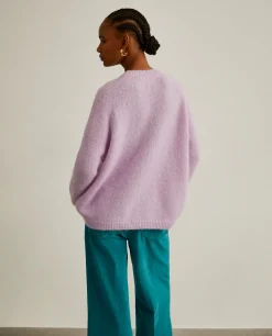 Camisola mistura de lã mohair