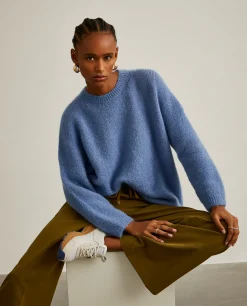 Camisola mistura de lã mohair