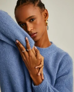 Camisola mistura de lã mohair