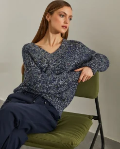 Camisola multicolor alpaca e algodão