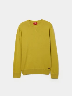 Camisola para homem de malha regular fit de manga comprida