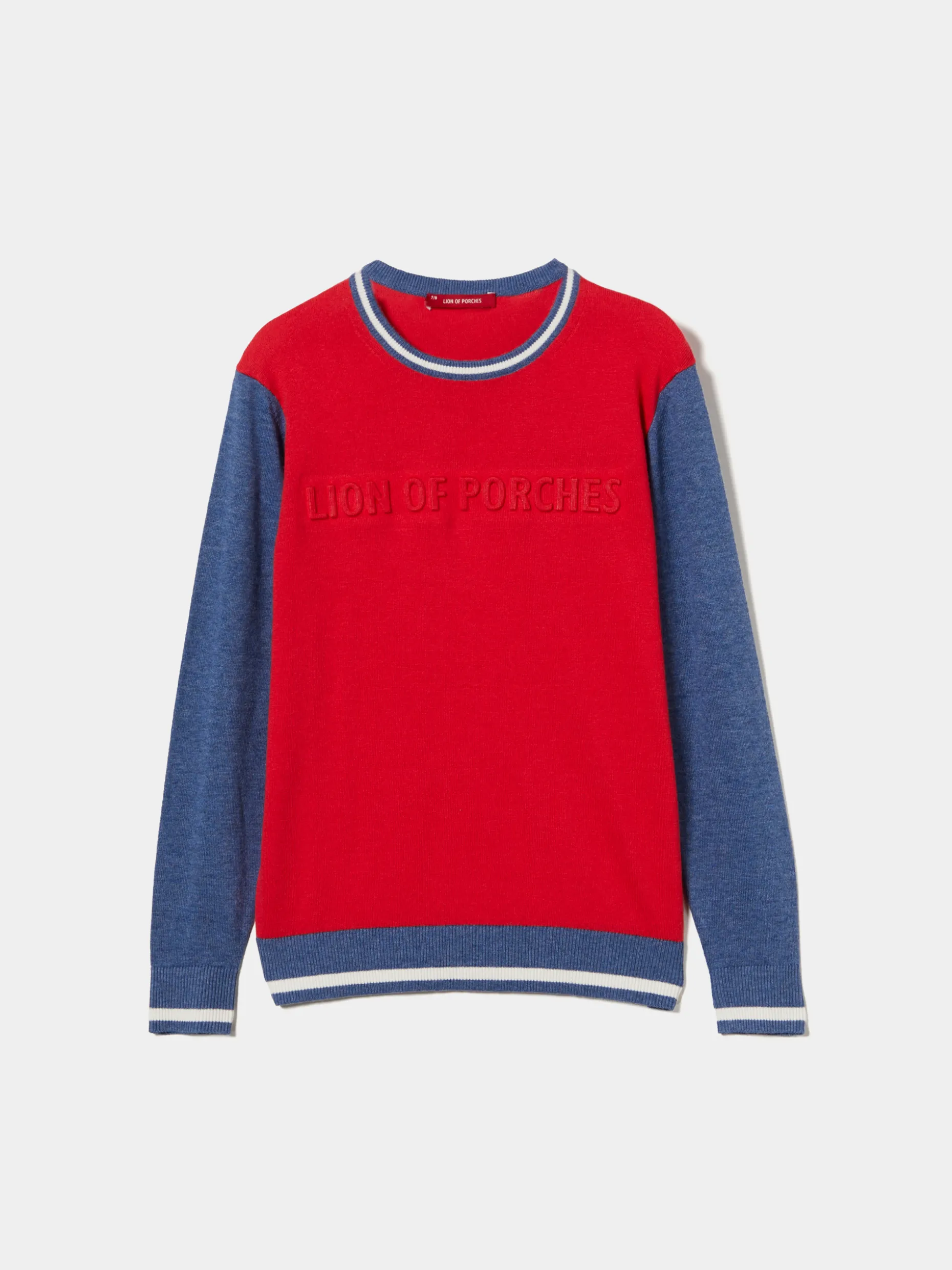 Camisola tricolor com logotipo