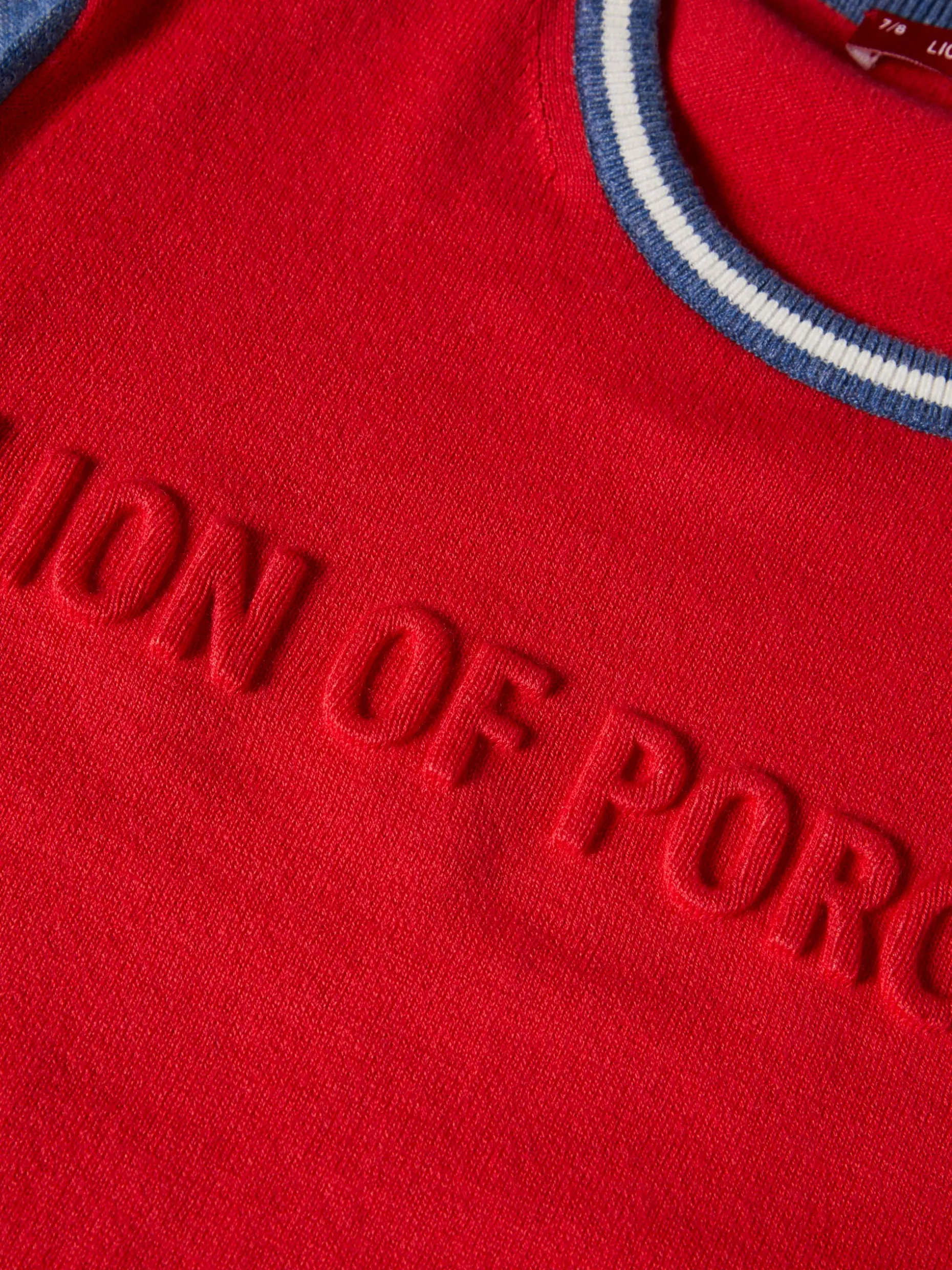 Camisola tricolor com logotipo