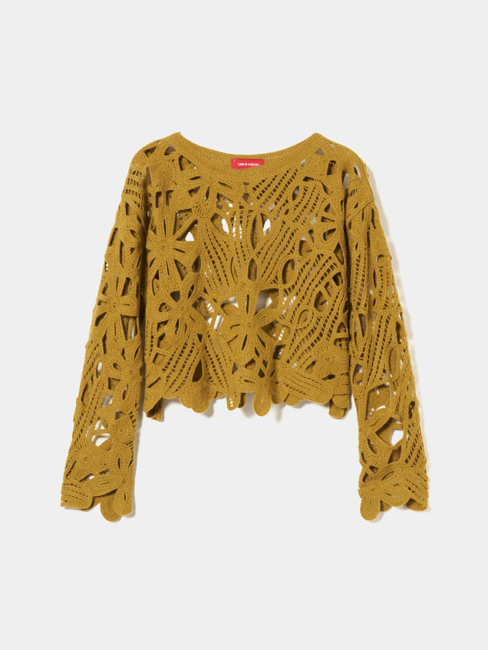 Camisola tricotada de malha aberta