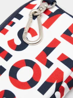 Carteira com logotipo colorido