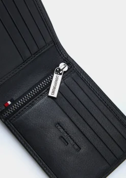 Carteira retangular em pele