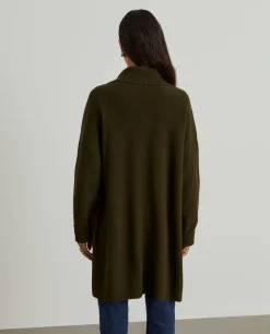 Casaco aberto malha tricotada