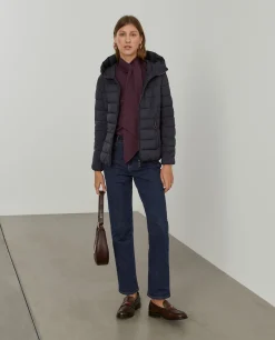 Casaco acolchoado com capuz