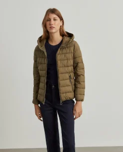 Casaco acolchoado com capuz