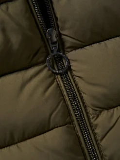 Casaco acolchoado com capuz