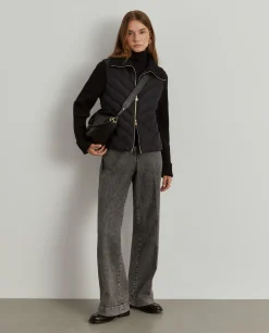 Casaco combinado acolchoado