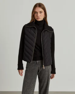 Casaco combinado acolchoado