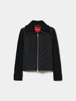 Casaco combinado acolchoado