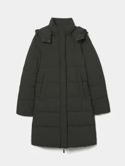 Casaco comprido acolchoado