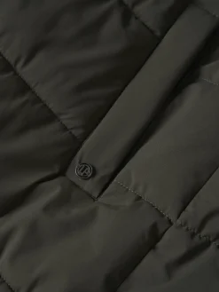 Casaco comprido acolchoado