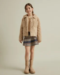 Casaco curto de pelo