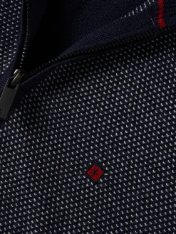 Casaco de malha bicolor lã merino