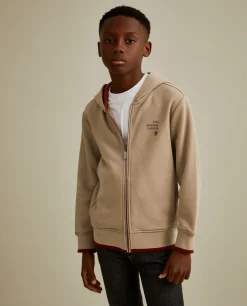 Casaco de malha com capuz