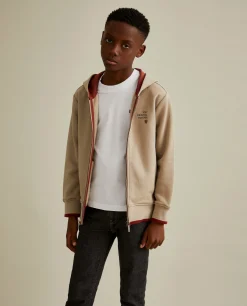 Casaco de malha com capuz