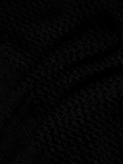 Casaco de malha com estrutura geométrica