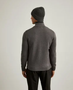 Casaco de malha com frente acolchoada