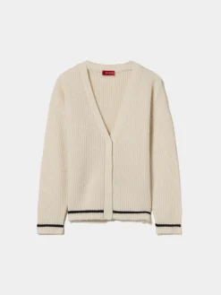 Casaco de malha com lã e mohair