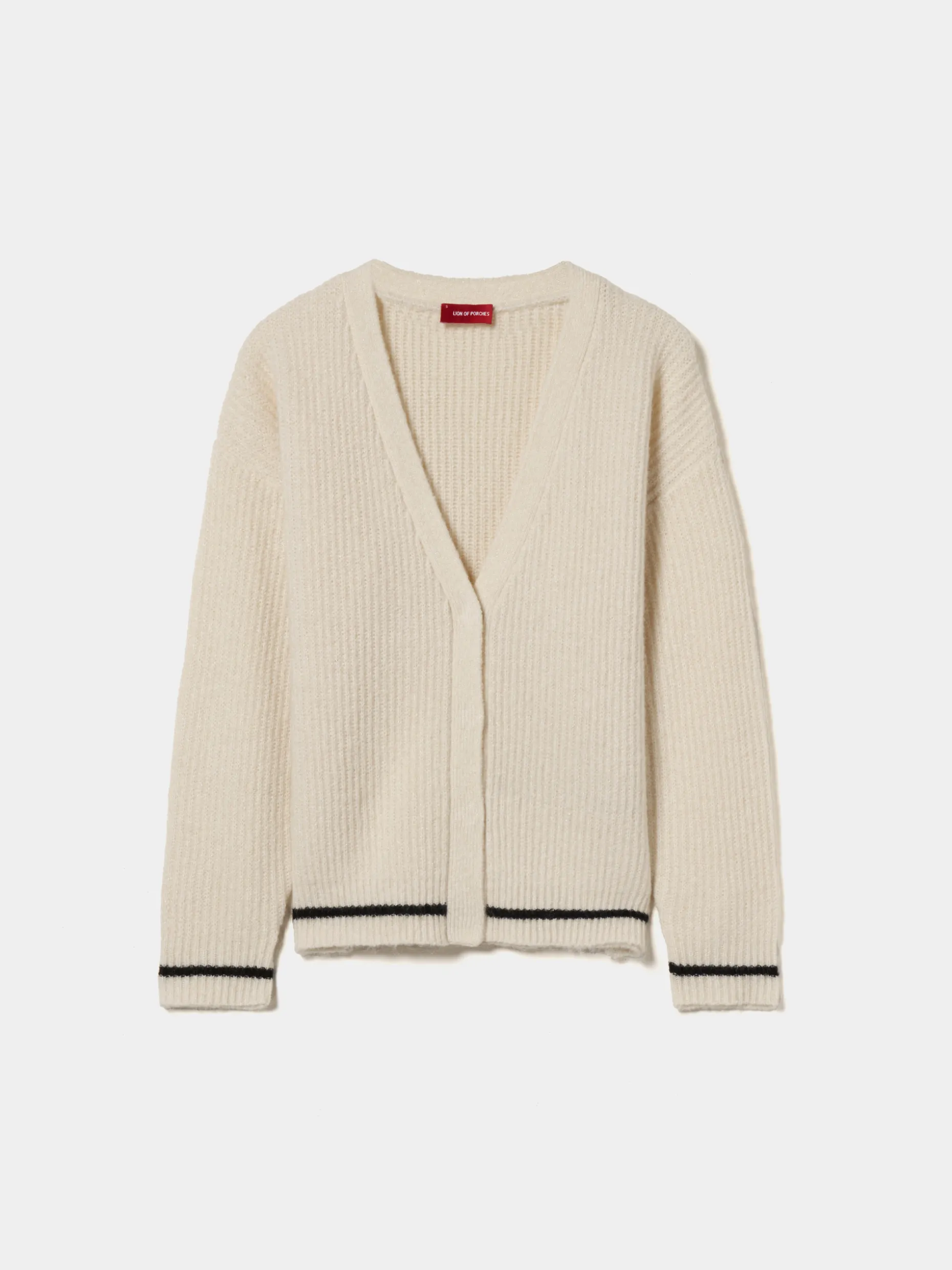 Casaco de malha com lã e mohair