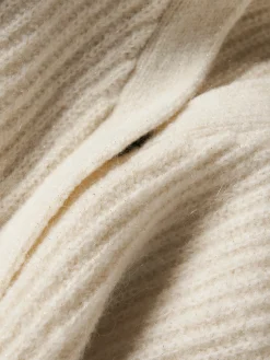 Casaco de malha com lã e mohair