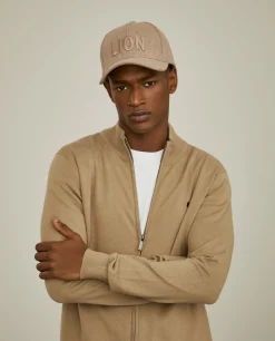 Casaco de malha em algodão e caxemira