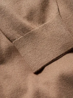 Casaco de malha em algodão e caxemira