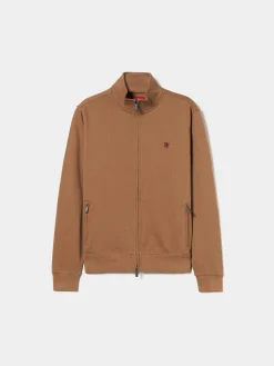 Casaco de malha em algodão gola alta