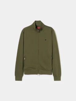 Casaco de malha em algodão gola alta