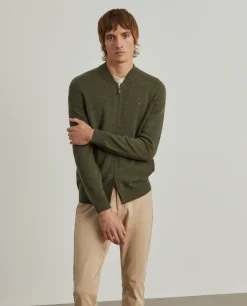 Casaco de malha em lã