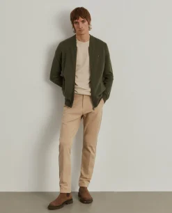 Casaco de malha em lã