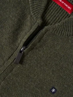 Casaco de malha em lã