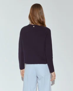 Casaco de malha em lã com molas