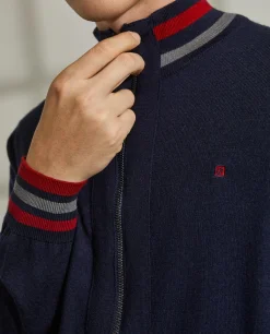 Casaco de malha em lã merino