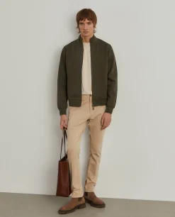 Casaco de malha texturizada com fecho