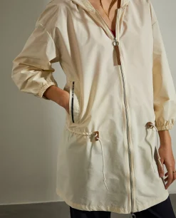 Casaco em tecido técnico