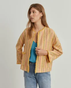 Casaco em Tweed Colorido