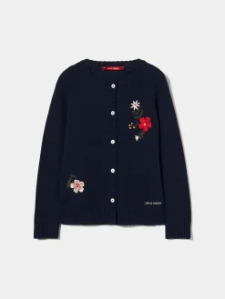 Casaco malha com bordados