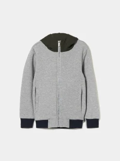 Casaco malha com capuz