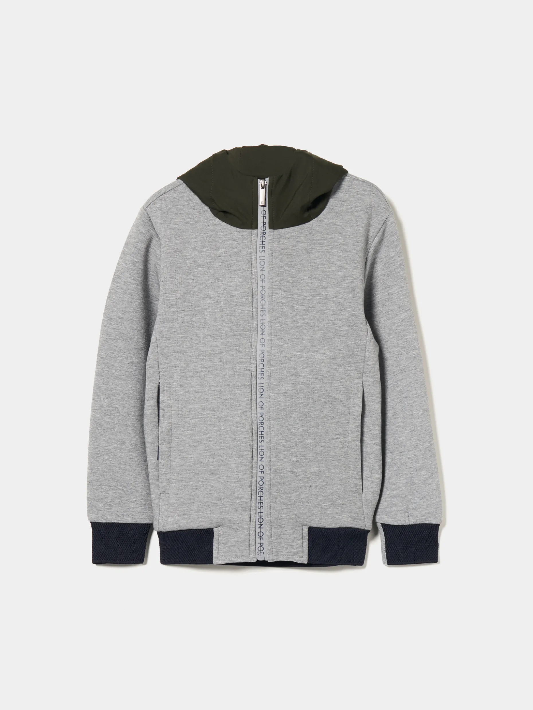 Casaco malha com capuz