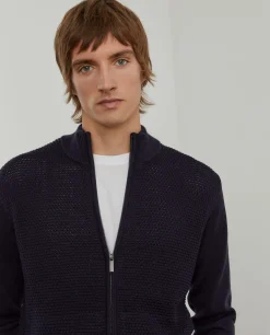 Casaco malha tricotada